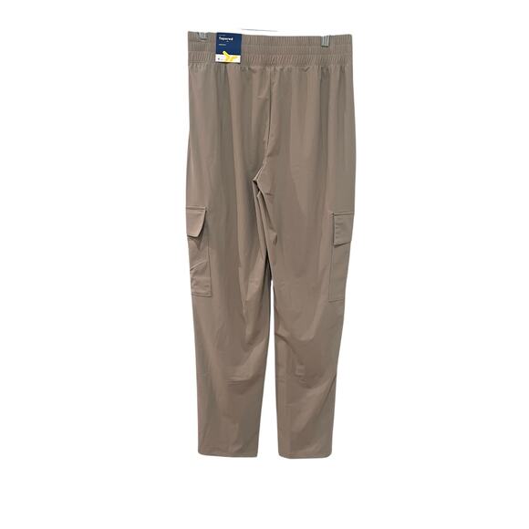 NEW Old Navy SleekTech Go-Dry Cargo Pants Tapered Beige Womens Small Tall - Picture 3 of 10